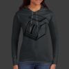 Ladies 100% Ring Spun Cotton Long Sleeve Hooded T Shirt Thumbnail