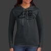 Ladies 100% Ring Spun Cotton Long Sleeve Hooded T Shirt Thumbnail