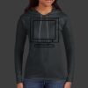 Ladies 100% Ring Spun Cotton Long Sleeve Hooded T Shirt Thumbnail