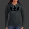 Ladies 100% Ring Spun Cotton Long Sleeve Hooded T Shirt Thumbnail