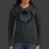 Ladies 100% Ring Spun Cotton Long Sleeve Hooded T Shirt Thumbnail