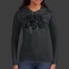 Ladies 100% Ring Spun Cotton Long Sleeve Hooded T Shirt Thumbnail