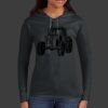 Ladies 100% Ring Spun Cotton Long Sleeve Hooded T Shirt Thumbnail