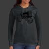 Ladies 100% Ring Spun Cotton Long Sleeve Hooded T Shirt Thumbnail
