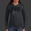 Ladies 100% Ring Spun Cotton Long Sleeve Hooded T Shirt Thumbnail