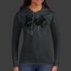 Ladies 100% Ring Spun Cotton Long Sleeve Hooded T Shirt Thumbnail