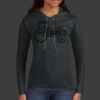 Ladies 100% Ring Spun Cotton Long Sleeve Hooded T Shirt Thumbnail