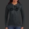 Ladies 100% Ring Spun Cotton Long Sleeve Hooded T Shirt Thumbnail