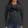 Ladies 100% Ring Spun Cotton Long Sleeve Hooded T Shirt Thumbnail
