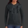 Ladies 100% Ring Spun Cotton Long Sleeve Hooded T Shirt Thumbnail