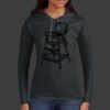 Ladies 100% Ring Spun Cotton Long Sleeve Hooded T Shirt Thumbnail