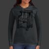 Ladies 100% Ring Spun Cotton Long Sleeve Hooded T Shirt Thumbnail