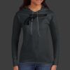 Ladies 100% Ring Spun Cotton Long Sleeve Hooded T Shirt Thumbnail