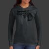 Ladies 100% Ring Spun Cotton Long Sleeve Hooded T Shirt Thumbnail