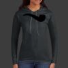 Ladies 100% Ring Spun Cotton Long Sleeve Hooded T Shirt Thumbnail