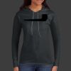 Ladies 100% Ring Spun Cotton Long Sleeve Hooded T Shirt Thumbnail