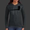 Ladies 100% Ring Spun Cotton Long Sleeve Hooded T Shirt Thumbnail