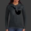 Ladies 100% Ring Spun Cotton Long Sleeve Hooded T Shirt Thumbnail
