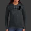Ladies 100% Ring Spun Cotton Long Sleeve Hooded T Shirt Thumbnail
