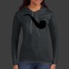 Ladies 100% Ring Spun Cotton Long Sleeve Hooded T Shirt Thumbnail