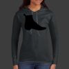 Ladies 100% Ring Spun Cotton Long Sleeve Hooded T Shirt Thumbnail