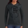 Ladies 100% Ring Spun Cotton Long Sleeve Hooded T Shirt Thumbnail