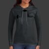 Ladies 100% Ring Spun Cotton Long Sleeve Hooded T Shirt Thumbnail