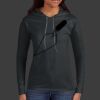 Ladies 100% Ring Spun Cotton Long Sleeve Hooded T Shirt Thumbnail
