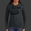Ladies 100% Ring Spun Cotton Long Sleeve Hooded T Shirt Thumbnail