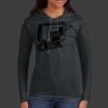 Ladies 100% Ring Spun Cotton Long Sleeve Hooded T Shirt Thumbnail