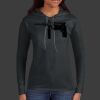 Ladies 100% Ring Spun Cotton Long Sleeve Hooded T Shirt Thumbnail