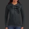 Ladies 100% Ring Spun Cotton Long Sleeve Hooded T Shirt Thumbnail