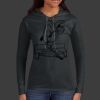Ladies 100% Ring Spun Cotton Long Sleeve Hooded T Shirt Thumbnail
