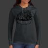Ladies 100% Ring Spun Cotton Long Sleeve Hooded T Shirt Thumbnail