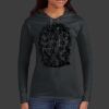 Ladies 100% Ring Spun Cotton Long Sleeve Hooded T Shirt Thumbnail
