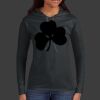 Ladies 100% Ring Spun Cotton Long Sleeve Hooded T Shirt Thumbnail