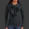 Ladies 100% Ring Spun Cotton Long Sleeve Hooded T Shirt Thumbnail