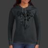 Ladies 100% Ring Spun Cotton Long Sleeve Hooded T Shirt Thumbnail