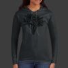 Ladies 100% Ring Spun Cotton Long Sleeve Hooded T Shirt Thumbnail