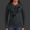 Ladies 100% Ring Spun Cotton Long Sleeve Hooded T Shirt Thumbnail