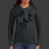 Ladies 100% Ring Spun Cotton Long Sleeve Hooded T Shirt Thumbnail