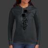 Ladies 100% Ring Spun Cotton Long Sleeve Hooded T Shirt Thumbnail
