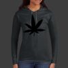 Ladies 100% Ring Spun Cotton Long Sleeve Hooded T Shirt Thumbnail