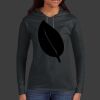 Ladies 100% Ring Spun Cotton Long Sleeve Hooded T Shirt Thumbnail