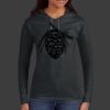 Ladies 100% Ring Spun Cotton Long Sleeve Hooded T Shirt Thumbnail