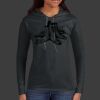 Ladies 100% Ring Spun Cotton Long Sleeve Hooded T Shirt Thumbnail