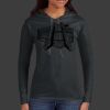 Ladies 100% Ring Spun Cotton Long Sleeve Hooded T Shirt Thumbnail