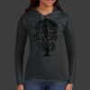 Ladies 100% Ring Spun Cotton Long Sleeve Hooded T Shirt Thumbnail