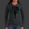 Ladies 100% Ring Spun Cotton Long Sleeve Hooded T Shirt Thumbnail