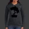 Ladies 100% Ring Spun Cotton Long Sleeve Hooded T Shirt Thumbnail